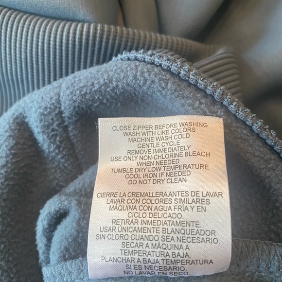 GU - Women’s M Mondetta Cornflower Blue Silky Soft Zip-Up Hoodie - Picture 4 of 5